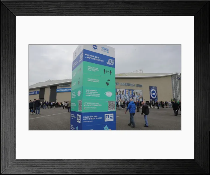 Framed Print : Brighton and Hove Albion vs. Watford: 2021-22 Premier League Battle at American Express Community Stadium Framed Print : Brighton and Hove Albion vs. Watford: 2021-22 Premier League Battle at American Express Community Stadium