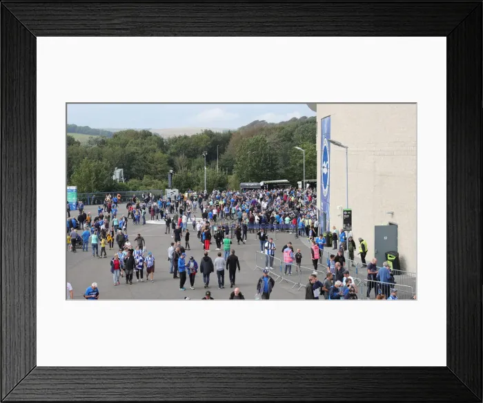 Framed Print : 2021-22 Premier League: Brighton and Hove Albion vs. Watford - Intense Match Action at American Express Community Stadium Framed Print : 2021-22 Premier League: Brighton and Hove Albion vs. Watford - Intense Match Action at American Express Community Stadium