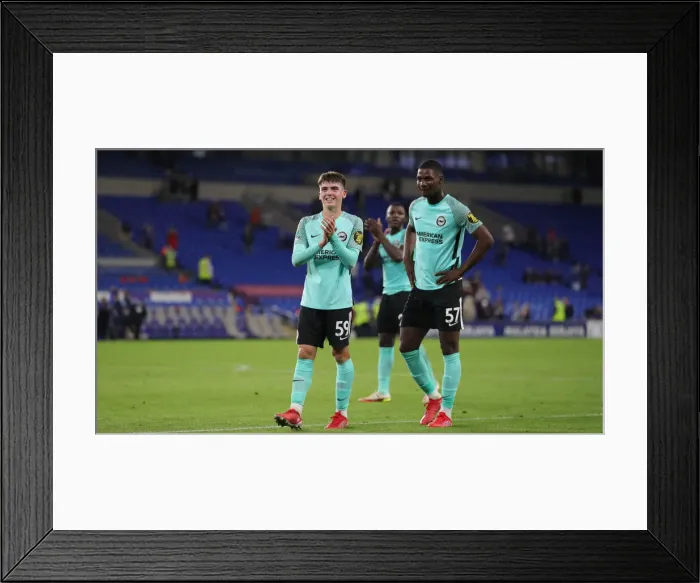 Framed Print : Intense Clash: Carabao Cup 2021 / 22 - Cardiff City vs Brighton and Hove Albion Framed Print : Intense Clash: Carabao Cup 2021 / 22 - Cardiff City vs Brighton and Hove Albion
