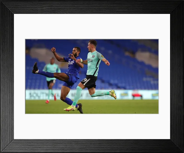 Framed Print : Intense Carabao Cup Clash: Cardiff City vs. Brighton and Hove Albion (24Aug21) Framed Print : Intense Carabao Cup Clash: Cardiff City vs. Brighton and Hove Albion (24Aug21)