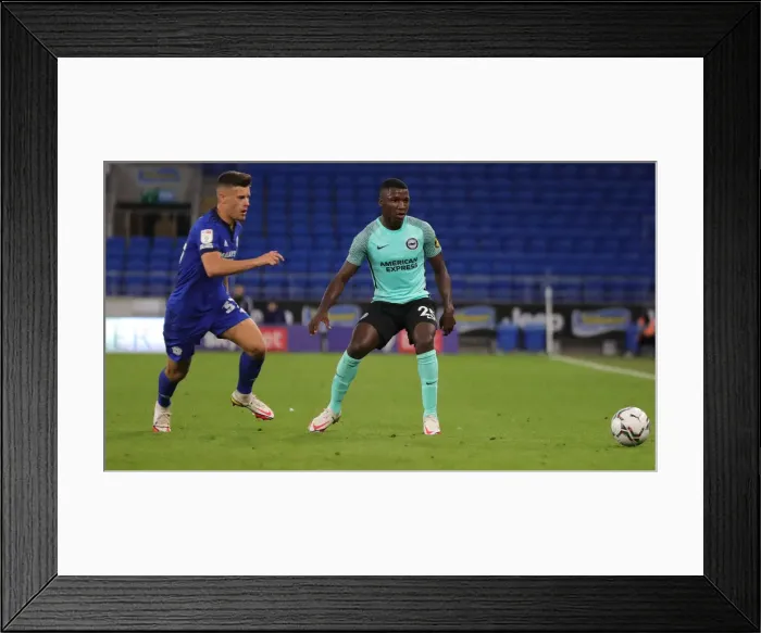 Framed Print : Intense Moment: Cardiff City vs Brighton and Hove Albion in Carabao Cup Clash (24th August 2021) Framed Print : Intense Moment: Cardiff City vs Brighton and Hove Albion in Carabao Cup Clash (24th August 2021)