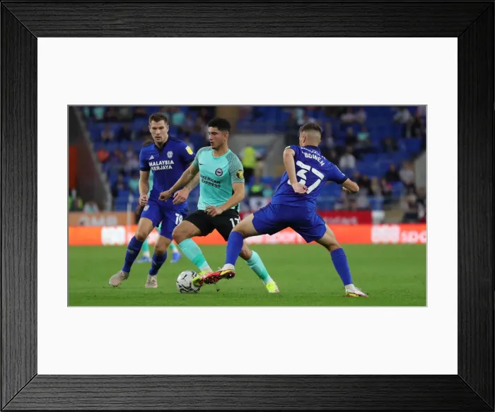 Framed Print : Intense Action: Cardiff City vs Brighton and Hove Albion in Carabao Cup Clash (24th August 2021) Framed Print : Intense Action: Cardiff City vs Brighton and Hove Albion in Carabao Cup Clash (24th August 2021)