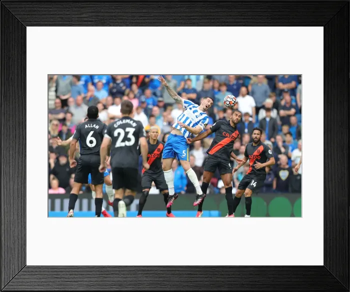 Framed Print : Intense Premier League Clash: Brighton & Hove Albion vs. Everton (28AUG21)