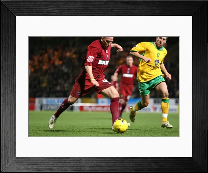 Framed Print : Adam Hinshelwood vs Norwich Framed Print : Adam Hinshelwood vs Norwich