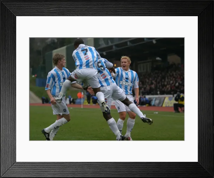 Framed Print : Goal Celebration vs Derby County Framed Print : Goal Celebration vs Derby County