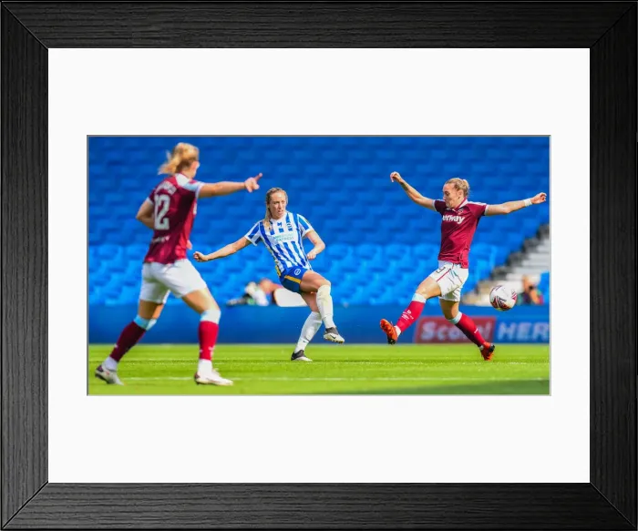 Framed Print : Brighton and Hove Albion Women vs. West Ham United Women: 2021 / 22 WSL Clash at American Express Community Stadium (5th September) Framed Print : Brighton and Hove Albion Women vs. West Ham United Women: 2021 / 22 WSL Clash at American Express Community Stadium (5th September)