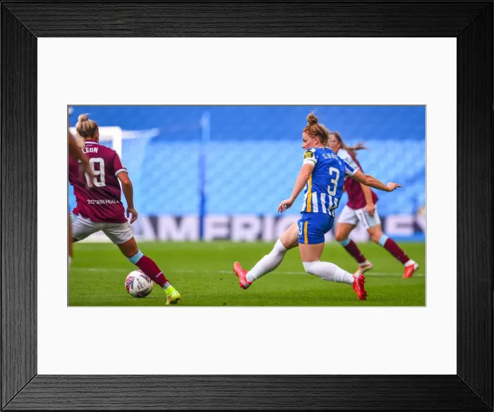 Framed Print : Brighton & Hove Albion Women vs. West Ham United Women: 2021 / 22 WSL Showdown at American Express Community Stadium Framed Print : Brighton & Hove Albion Women vs. West Ham United Women: 2021 / 22 WSL Showdown at American Express Community Stadium