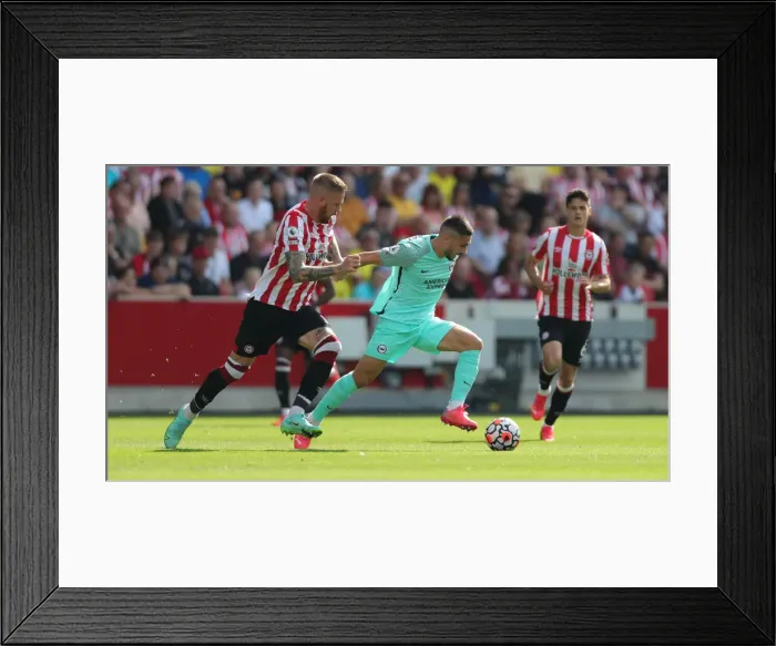 Framed Print : Premier League Clash: Brentford vs. Brighton & Hove Albion at Brentford Community Stadium (11SEP21)