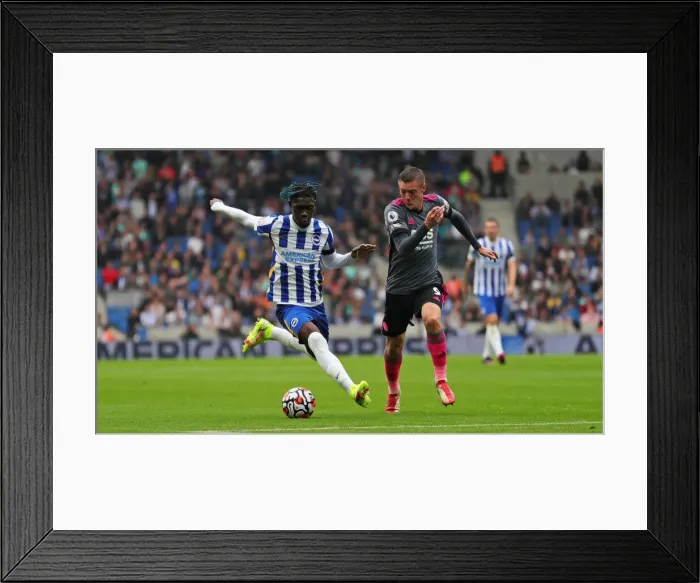 Framed Print : Intense Premier League Clash: Brighton & Hove Albion vs Leicester City (19SEP21) Framed Print : Intense Premier League Clash: Brighton & Hove Albion vs Leicester City (19SEP21)