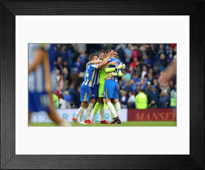 Framed Print : Intense Premier League Clash: Brighton & Hove Albion vs. Leicester City (19SEP21) Framed Print : Intense Premier League Clash: Brighton & Hove Albion vs. Leicester City (19SEP21)