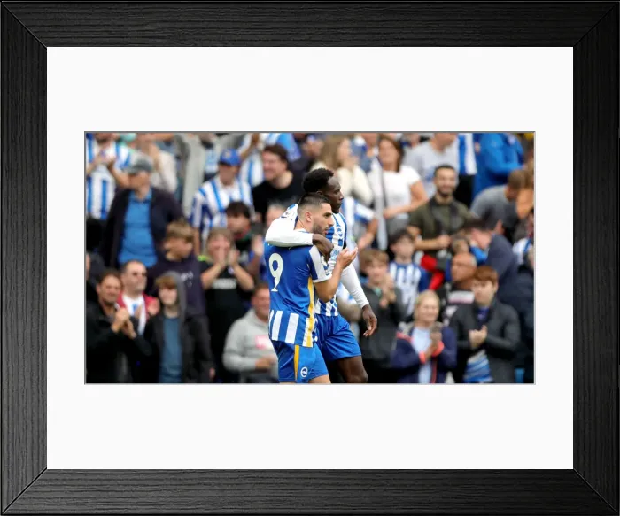 Framed Print : Premier League Showdown: Brighton & Hove Albion vs. Leicester City (19SEP21) Framed Print : Premier League Showdown: Brighton & Hove Albion vs. Leicester City (19SEP21)