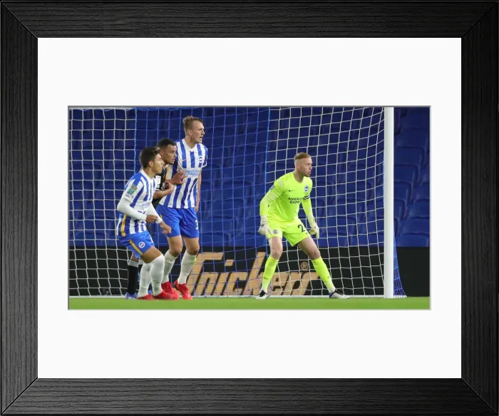 Framed Print : Brighton & Hove Albion vs Swansea City: Carabao Cup Clash at American Express Community Stadium (22SEP21)