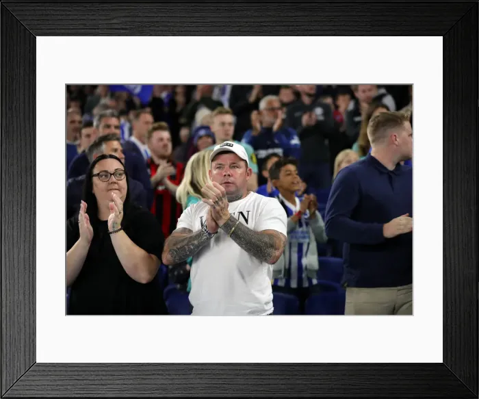 Framed Print : Brighton and Hove Albion vs Swansea City: Carabao Cup Clash at American Express Community Stadium (September 22, 2021)