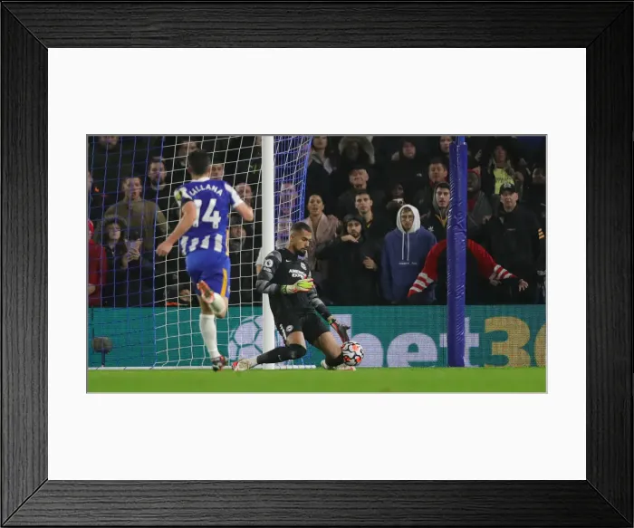 Framed Print : Intense Premier League Showdown: Brighton & Hove Albion vs. Arsenal (02.10.21)