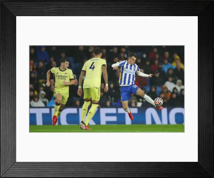 Framed Print : Intense Premier League Showdown: Brighton & Hove Albion vs. Arsenal (02.10.21) Framed Print : Intense Premier League Showdown: Brighton & Hove Albion vs. Arsenal (02.10.21)