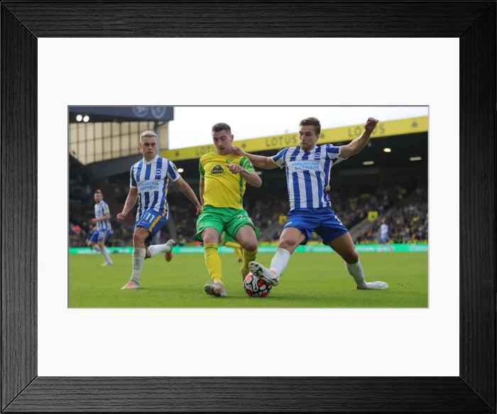 Framed Print : Premier League Clash: Norwich City vs. Brighton and Hove Albion at Carrow Road (16th October 2021) Framed Print : Premier League Clash: Norwich City vs. Brighton and Hove Albion at Carrow Road (16th October 2021)