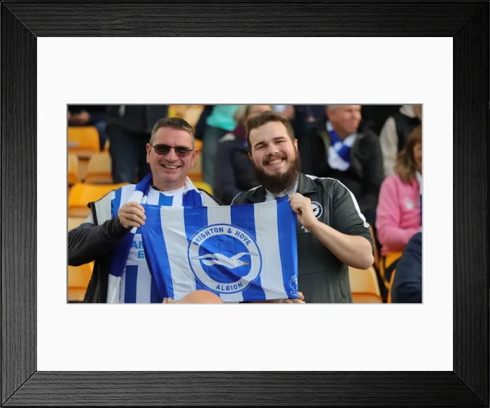 Framed Print : Premier League Clash: Norwich City vs. Brighton and Hove Albion at Carrow Road (16th October 2021)