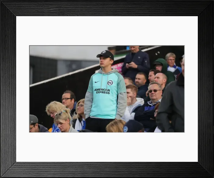 Framed Print : Premier League Clash: Norwich City vs. Brighton and Hove Albion at Carrow Road (16th October 2021)
