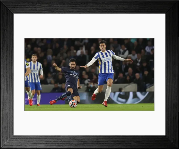Framed Print : Brighton vs Manchester City: Premier League Clash at American Express Community Stadium (23OCT21)