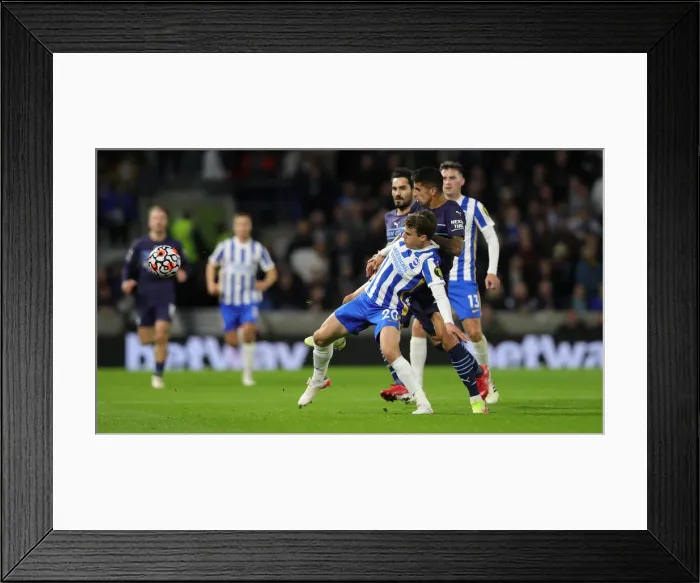 Framed Print : Intense Premier League Showdown: Brighton & Hove Albion vs. Manchester City (23rd October 2021) Framed Print : Intense Premier League Showdown: Brighton & Hove Albion vs. Manchester City (23rd October 2021)
