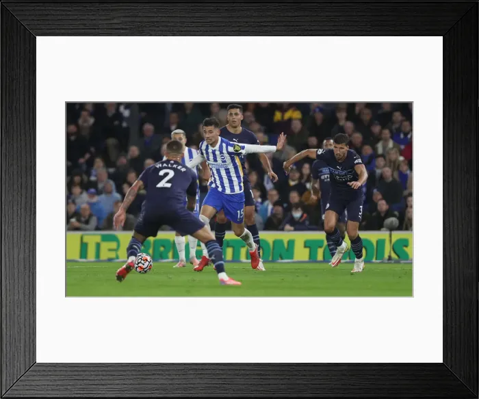 Framed Print : Premier League Showdown: Brighton & Hove Albion vs Manchester City (23OCT21)