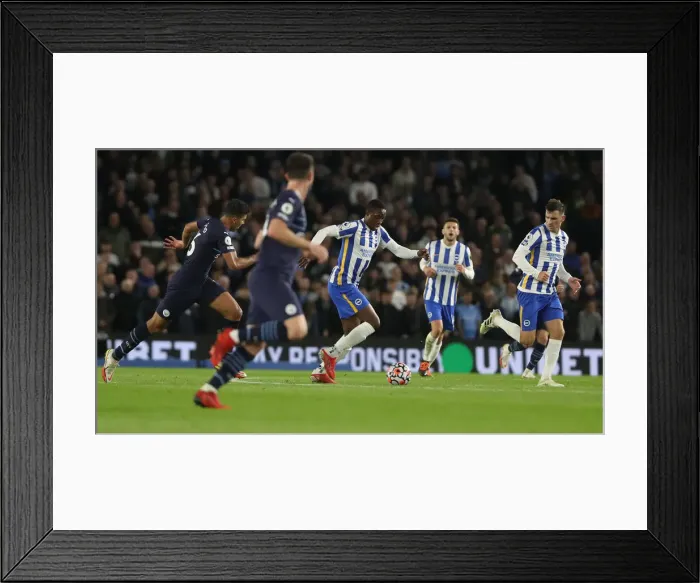 Framed Print : Brighton and Hove Albion vs Manchester City: Premier League Clash at American Express Community Stadium (23OCT21) Framed Print : Brighton and Hove Albion vs Manchester City: Premier League Clash at American Express Community Stadium (23OCT21)