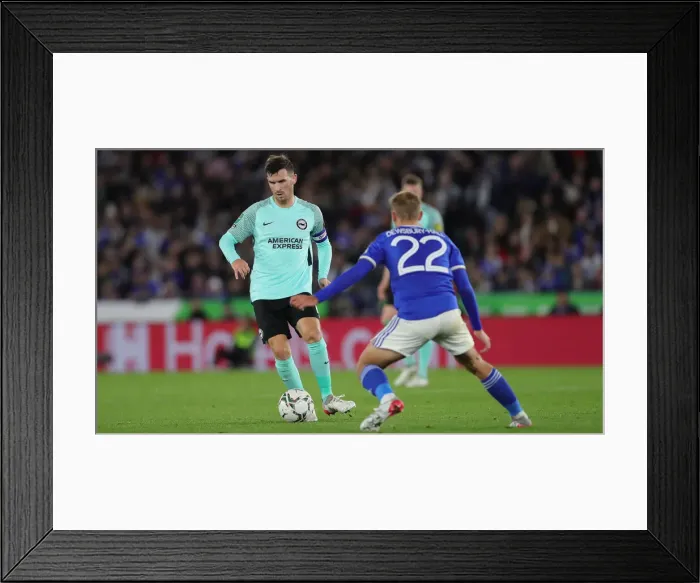 Framed Print : Battling It Out: Leicester City vs. Brighton and Hove Albion in the 2021 / 22 Carabao Cup at King Power Stadium Framed Print : Battling It Out: Leicester City vs. Brighton and Hove Albion in the 2021 / 22 Carabao Cup at King Power Stadium