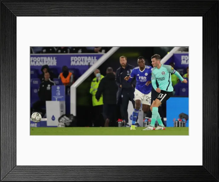 Framed Print : Carabao Cup Showdown: Leicester City vs Brighton & Hove Albion at King Power Stadium (27th October 2021)