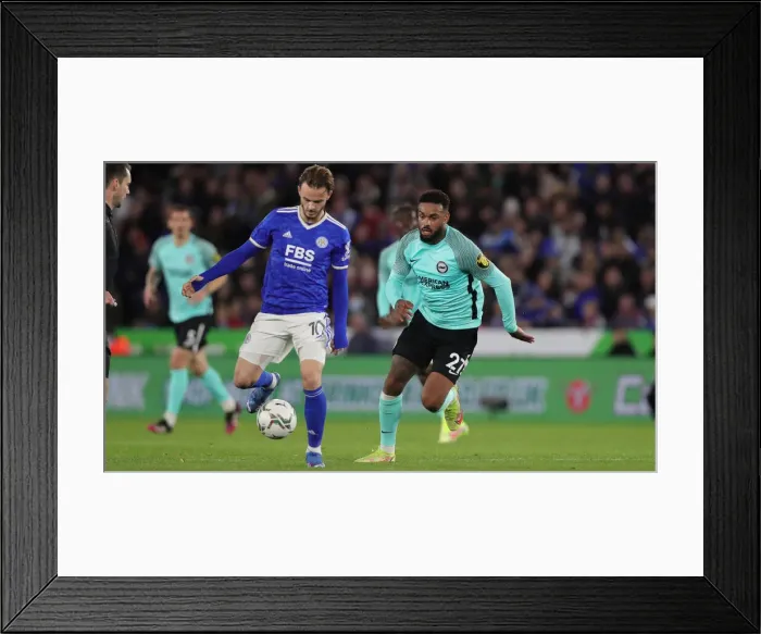 Framed Print : Carabao Cup Showdown: Leicester City vs. Brighton & Hove Albion at King Power Stadium (27th October 2021) Framed Print : Carabao Cup Showdown: Leicester City vs. Brighton & Hove Albion at King Power Stadium (27th October 2021)