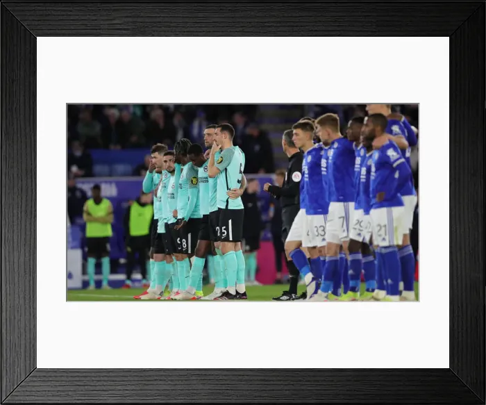 Framed Print : Carabao Cup Showdown: Leicester City vs. Brighton & Hove Albion at King Power Stadium (27th October 2021)