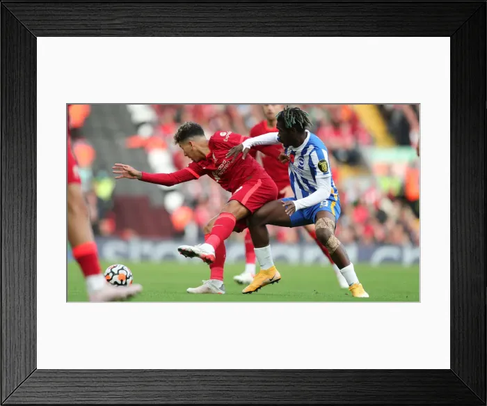 Framed Print : Intense Premier League Clash: Liverpool vs. Brighton & Hove Albion at Anfield (30.10.21) Framed Print : Intense Premier League Clash: Liverpool vs. Brighton & Hove Albion at Anfield (30.10.21)