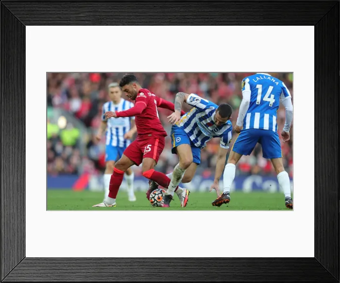 Framed Print : Intense Premier League Clash: Liverpool vs. Brighton & Hove Albion at Anfield (30.10.21) Framed Print : Intense Premier League Clash: Liverpool vs. Brighton & Hove Albion at Anfield (30.10.21)
