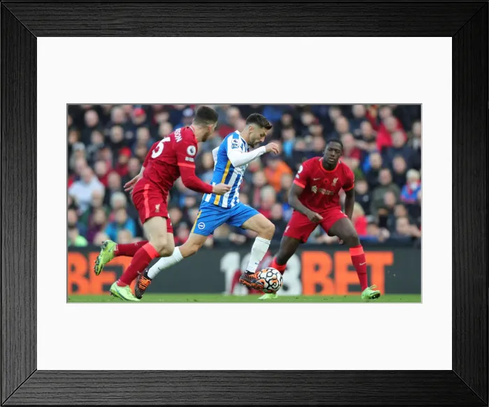 Framed Print : Premier League Clash: Liverpool vs. Brighton and Hove Albion at Anfield (30.10.21) Framed Print : Premier League Clash: Liverpool vs. Brighton and Hove Albion at Anfield (30.10.21)