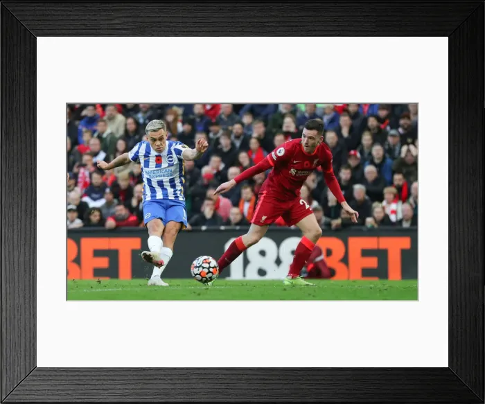 Framed Print : Premier League Clash: Liverpool vs. Brighton and Hove Albion at Anfield (30.10.21) Framed Print : Premier League Clash: Liverpool vs. Brighton and Hove Albion at Anfield (30.10.21)