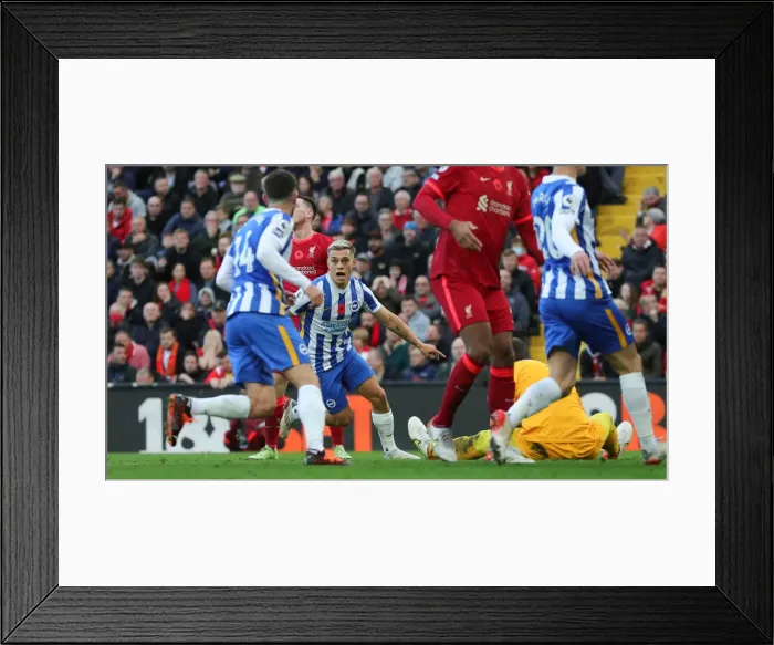 Framed Print : Premier League Clash: Liverpool vs. Brighton and Hove Albion at Anfield (30.10.21)