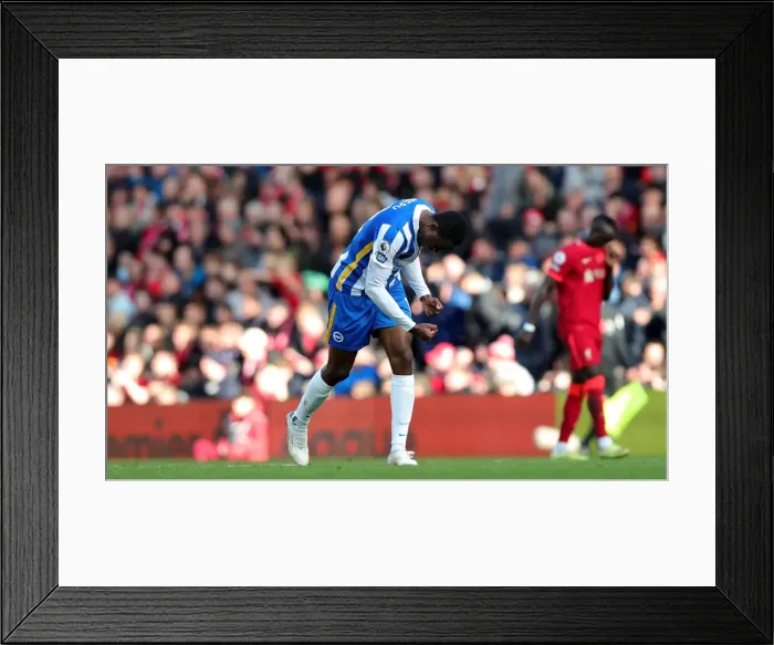 Framed Print : Premier League Showdown: Liverpool vs. Brighton and Hove Albion at Anfield (30OCT21) - Thrilling Match Action Framed Print : Premier League Showdown: Liverpool vs. Brighton and Hove Albion at Anfield (30OCT21) - Thrilling Match Action
