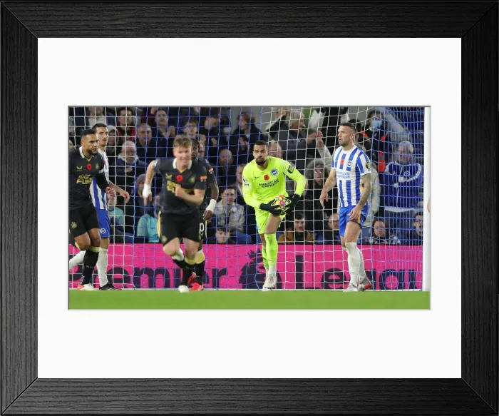 Framed Print : Intense Premier League Clash: Brighton & Hove Albion vs. Newcastle United (6th November 2021) Framed Print : Intense Premier League Clash: Brighton & Hove Albion vs. Newcastle United (6th November 2021)