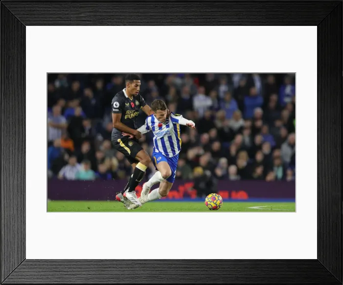 Framed Print : Intense Premier League Clash: Brighton & Hove Albion vs. Newcastle United (6th November 2021) Framed Print : Intense Premier League Clash: Brighton & Hove Albion vs. Newcastle United (6th November 2021)