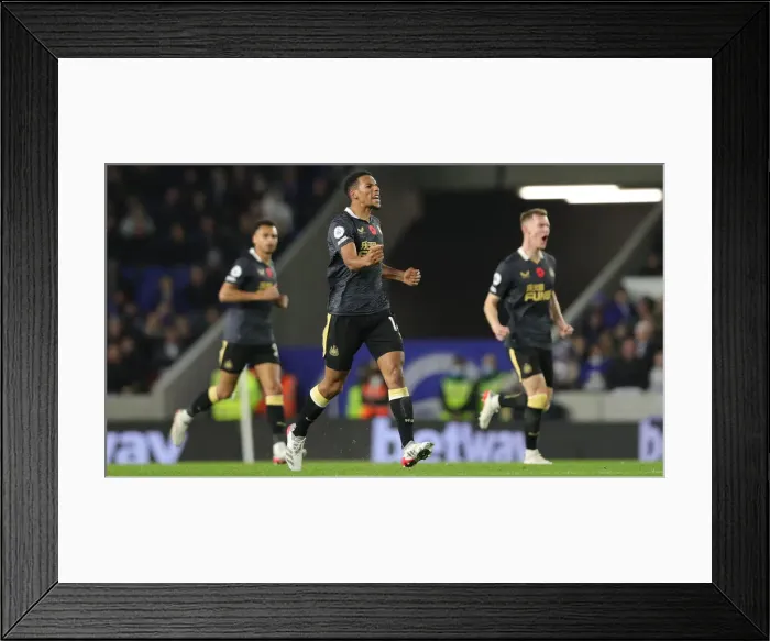 Framed Print : Intense Premier League Clash: Brighton & Hove Albion vs. Newcastle United (6th November 2021)