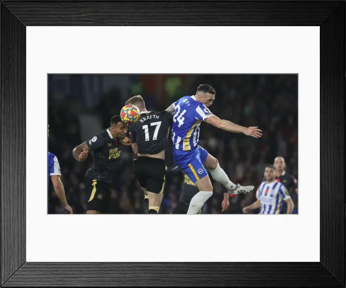 Framed Print : Intense Premier League Clash: Brighton & Hove Albion vs. Newcastle United (November 6, 2021) Framed Print : Intense Premier League Clash: Brighton & Hove Albion vs. Newcastle United (November 6, 2021)