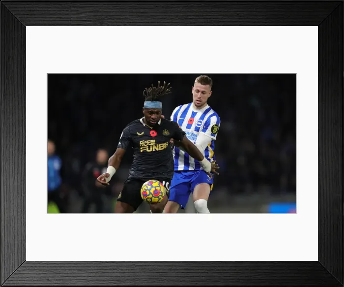 Framed Print : Intense Premier League Clash: Brighton & Hove Albion vs. Newcastle United (6th November 2021)