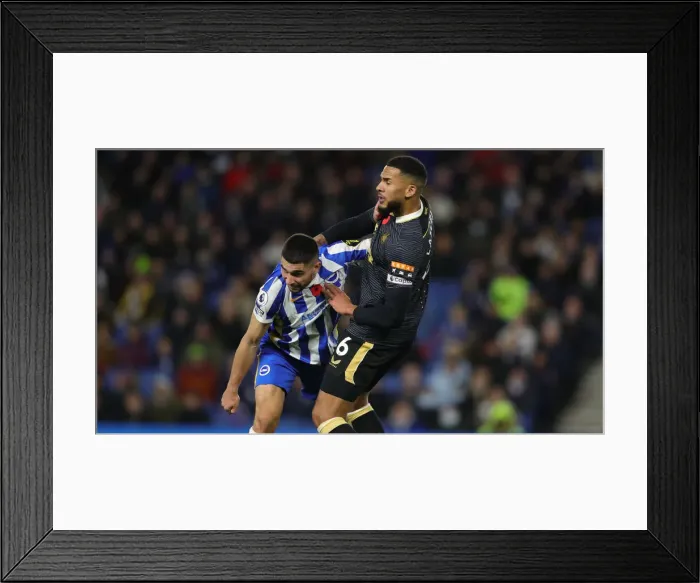 Framed Print : Intense Premier League Clash: Brighton & Hove Albion vs. Newcastle United (November 6, 2021) Framed Print : Intense Premier League Clash: Brighton & Hove Albion vs. Newcastle United (November 6, 2021)