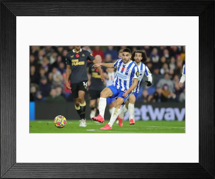Framed Print : Intense Premier League Clash: Brighton & Hove Albion vs. Newcastle United (6th November 2021) Framed Print : Intense Premier League Clash: Brighton & Hove Albion vs. Newcastle United (6th November 2021)
