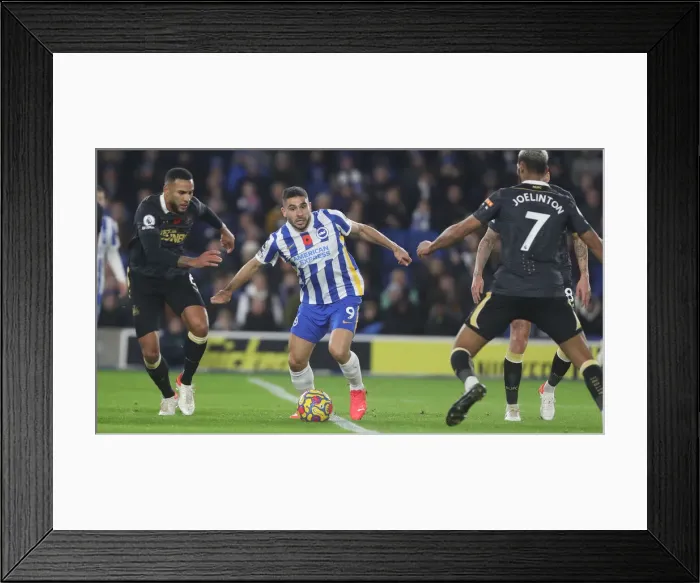 Framed Print : Brighton and Hove Albion vs. Newcastle United: A Premier League Battle at American Express Community Stadium (November 6, 2021) Framed Print : Brighton and Hove Albion vs. Newcastle United: A Premier League Battle at American Express Community Stadium (November 6, 2021)