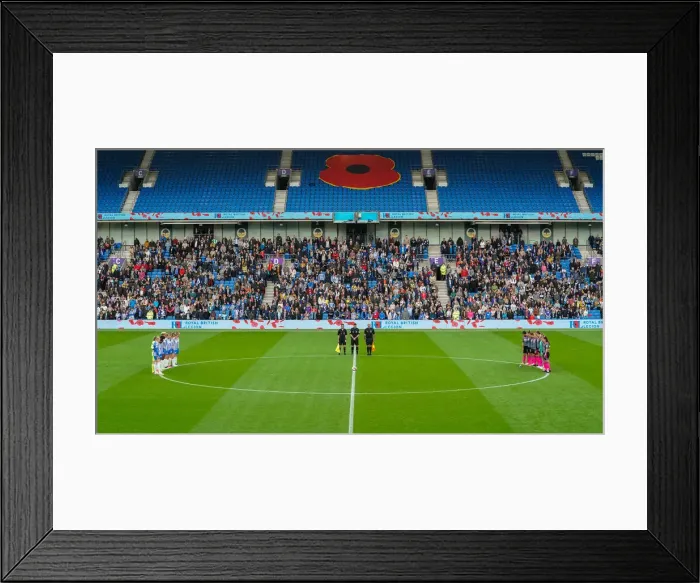 Framed Print : Brighton & Hove Albion Women vs. Leicester City Women: WSL Showdown at American Express Community Stadium (14NOV21) Framed Print : Brighton & Hove Albion Women vs. Leicester City Women: WSL Showdown at American Express Community Stadium (14NOV21)