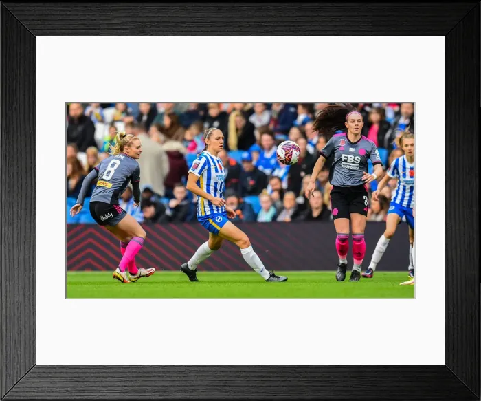 Framed Print : Brighton & Hove Albion Women vs. Leicester City Women: Premier League Clash at American Express Community Stadium (November 14, 2021) Framed Print : Brighton & Hove Albion Women vs. Leicester City Women: Premier League Clash at American Express Community Stadium (November 14, 2021)