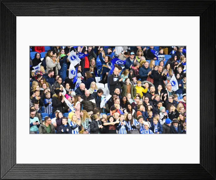 Framed Print : Intense WSL Clash: Brighton & Hove Albion Women vs. Leicester City Women (14NOV21) Framed Print : Intense WSL Clash: Brighton & Hove Albion Women vs. Leicester City Women (14NOV21)