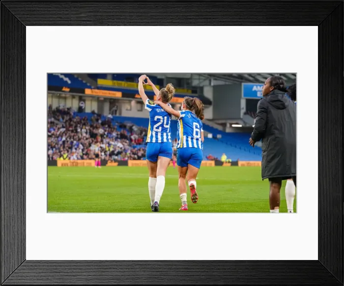 Framed Print : Brighton & Hove Albion Women vs. Leicester City Women: Premier League Clash at American Express Community Stadium (November 14, 2021) Framed Print : Brighton & Hove Albion Women vs. Leicester City Women: Premier League Clash at American Express Community Stadium (November 14, 2021)