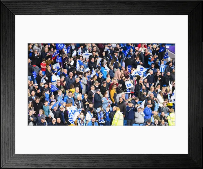 Framed Print : Intense WSL Clash: Brighton & Hove Albion Women vs. Leicester City Women (14NOV21) Framed Print : Intense WSL Clash: Brighton & Hove Albion Women vs. Leicester City Women (14NOV21)