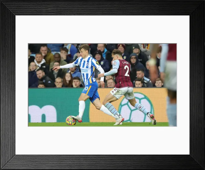 Framed Print : Premier League Showdown: Aston Villa vs. Brighton & Hove Albion at Villa Park - 20NOV21